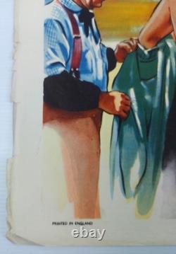 Badlands du Montana Affiche originale britannique de film quad 1957 Rex Reason