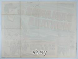 Badlands du Montana Affiche originale britannique de film quad 1957 Rex Reason