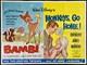 Bambi / Les Singes Rentrent Chez Eux Affiche De Film Originale Quad Walt Disney