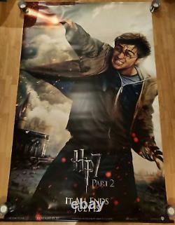 Bannière de cinéma de 8 pieds Harry Potter 7 Partie 2 Daniel Radcliffe Advance Quad Rare