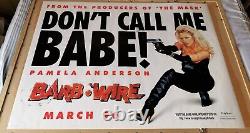 Barb Wire Original UK Quad Advance (30x 40) Poster Roulé Pamela Anderson 1996