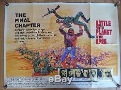 Bataille Pour La Planète Des Apes (1973) - Affiche Originale De Film / Affiche De Film Britannique, Rare
