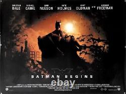 Batman Begins (2005) - Affiche de film britannique originale Quad