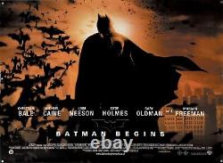 Batman Begins (2005) - Affiche originale du film britannique Quad