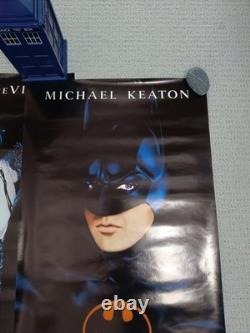 Batman Returns (1992) Ensemble complet de 3 affiches de porte de cinéma originales britanniques