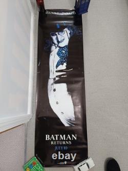Batman Returns (1992) Ensemble complet de 3 affiches de porte de cinéma originales britanniques