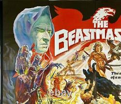 Beastmaster Original Quad Affiche De Cinéma Marc Singer Don Coscarelli 1982