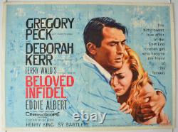 Beloved Infidel (1959) Affiche De Cinéma Originale Quad Gregory Peck Chantrell Art