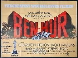 Ben Hur Affiche de Film Originale Quad Charlton Heston William Wyler 1959