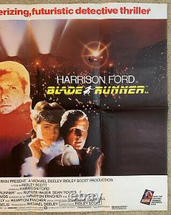 Blade Runner Original British Quad Movie Affiche Ridley Scott Harrison Ford Hauer