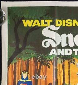 Blanche-Neige et les Sept Nains Affiche de Film Quad Original Disney 1972 RR