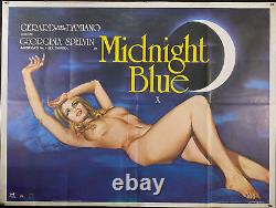 Bleu de minuit (1979) Affiche de cinéma originale vintage UK quad