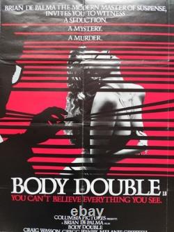 Body Double (1984) UK Quad SS Brian De Palma Thriller Érotique Suspense