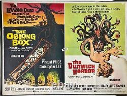 Boîte oblongue / Affiche de cinéma originale Quad du film Dunwich Horror avec Vincent Price