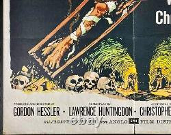 Boîte oblongue / Affiche de cinéma originale Quad du film Dunwich Horror avec Vincent Price
