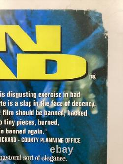 Braindead 1992 Affiche de film originale UK Quad 30x40 pouces
