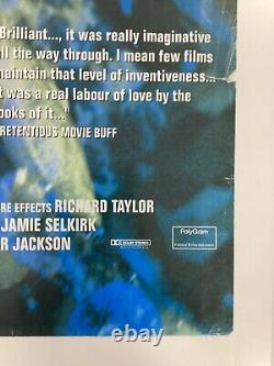 Braindead 1992 Affiche de film originale UK Quad 30x40 pouces