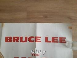 Bruce Lee Original Le Chemin Du Film Dragon Quad Cinema Poster 1972