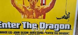 Bruce Lee, entrez dans le dragon Affiche de cinéma originale de 1973. Très rare