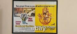 Bruce Lee, entrez dans le dragon Affiche de cinéma originale de 1973. Très rare