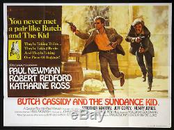 Butch Cassidy Et Le Sundance Kid Meilleur Art 1969 British Quad Very Fine