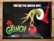 Comment Le Grinch A VolÉ NoËl (2000) Affiche Originale Rare Teaser Quad D/s