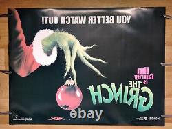 COMMENT LE GRINCH A VOLÉ NOËL (2000) affiche originale rare teaser quad d/s