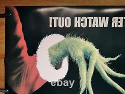 COMMENT LE GRINCH A VOLÉ NOËL (2000) affiche originale rare teaser quad d/s