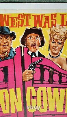 Carry On Cowboy (1965) Affiche Originale Du Cinéma Quad Britannique Version Rare De Saloon Doors