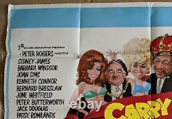 Carry On Girls 1973 Original Uk Quad Film Movie Affiche