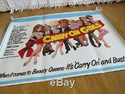 Carry On Girls British Royaume-uni Originale 1973 Cinéma Film Quad Poster Rolled Inutilisé