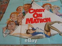 Carry Originale Sur Matron Millésime Uk Affiche De Film Quad 30 X 40 1972