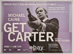Carter 1999 Bfi Sort L'original De L'affiche De Cinéma Uk Quad Michael Caine