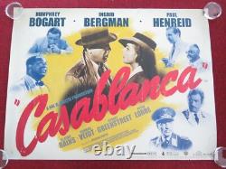 Casablanca Affiche quad UK roulée Humphrey Bogart Ingrid Bergman R2007