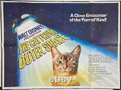 Cat From Outer Space Original Quad Cinéma Affiche Walt Disney 1978
