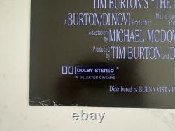 Cauchemar avant Noël 1993 AFFICHE QUAD DE CINÉMA ROLLÉE DU ROYAUME-UNI ORIGINAL