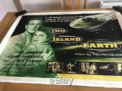 Ce Linge Earth Island Soutenu Uk Quad Affiche Du Film Original. Extrêmement Rare