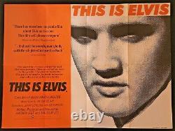 Ceci Est Elvis Original Quad Cinéma Affiche Documentaire Elvis Presley 1981