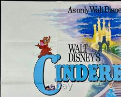 Cendrillon ORIGINAL Quad Affiche de Film Cinéma Walt Disney 1976 RR