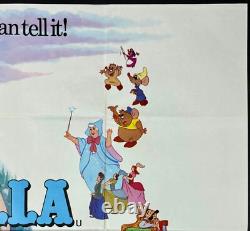 Cendrillon ORIGINAL Quad Affiche de Film Cinéma Walt Disney 1976 RR
