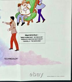 Cendrillon ORIGINAL Quad Affiche de Film Cinéma Walt Disney 1976 RR