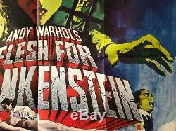 Chair Pour Frankenstein Affiche Originale De Film Quad Uk Andy Warhol