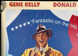 Chantons sous la pluie AFFICHE QUAD ORIGINAL Film Cinéma Gene Kelly 2000RR