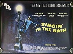 Chantons sous la pluie ORIGINAL Quad Affiche de film Gene Kelly BFI RR
