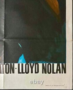 Chasseuses de filles - Affiche de film originale en quad Mickey Spillane Shirley Eaton Chantrell