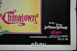 Chinetown 1974 Orig 22x28 Linbacked Affiche De Cinéma Jack Nicholson Faye Dunaway