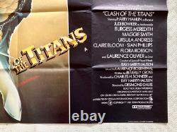 Choc des Titans Affiche Quad Originale 1981 Ray Harryhausen Burgess Meredith