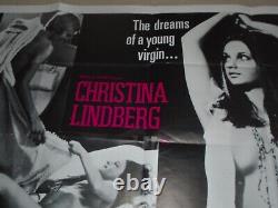 Christina Lindberg Exposition (exponerad) Sexy Vintage Uk Quad Film Affiche De Cinéma
