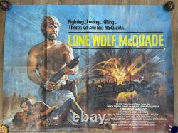 Chuck Norris, Le Loup Solitaire McQuade. Affiche de film originale UK Quad 1983