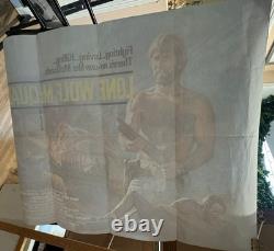 Chuck Norris, Le Loup Solitaire McQuade. Affiche de film originale UK Quad 1983